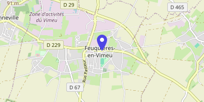 Carte OpenStreetMap — Place Jean-Jaurès, Feuquières-en-Vimeu