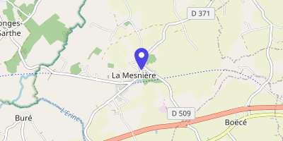 Carte OpenStreetMap — 21 rue de Puisaye, La Mesnière