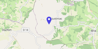 Carte OpenStreetMap — Le Village, Justiniac