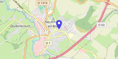 Carte OpenStreetMap — Espace François-Mitterrand, Neufchâtel-en-Bray