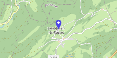Carte OpenStreetMap — 8 rue de la Mairie, Saint-Julien-lès-Russey