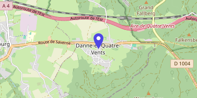 Carte OpenStreetMap — 2 rue de l'Église, Danne-et-Quatre-Vents