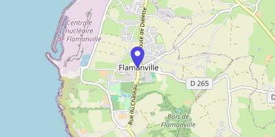 Carte OpenStreetMap — 27 rue du Château, Flamanville
