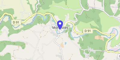 Carte OpenStreetMap — 8 place de la Mairie, Monestiés
