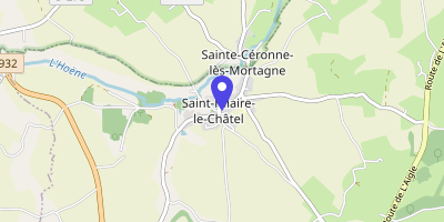 Carte OpenStreetMap — 13 place de la Mairie, Saint-Hilaire-le-Châtel