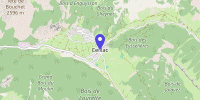 Carte OpenStreetMap — 1 place Philippe-Lamour, Ceillac
