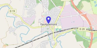 Carte OpenStreetMap — Place de l'Hôtel de Ville, Faulquemont