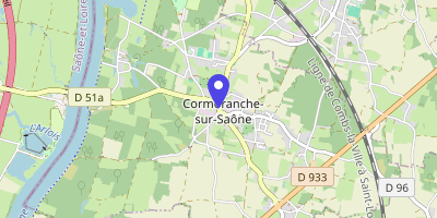 Carte OpenStreetMap — 60 rue du Jet-d'Eau, Cormoranche-sur-Saône