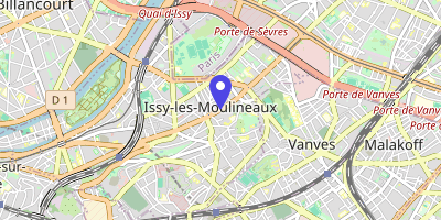 Carte OpenStreetMap — 47 rue du Général-Leclerc, Issy-les-Moulineaux