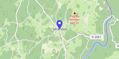 Carte OpenStreetMap — 3 route du Moulin de Barrié, Sérandon