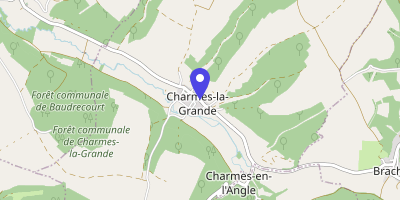 Carte OpenStreetMap — 45 rue des Deux-Écoles, Charmes-la-Grande