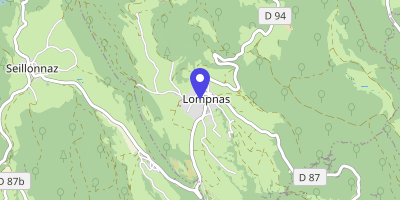 Carte OpenStreetMap — 110 rue de la Mairie, Lompnas