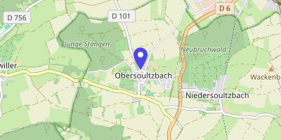 Carte OpenStreetMap — 20 rue Principale, Obersoultzbach