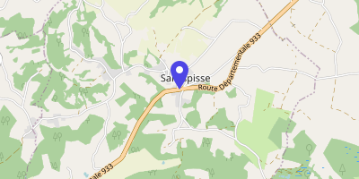 Carte OpenStreetMap — 3280 route départementale 933, Sallespisse