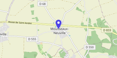Carte OpenStreetMap — Rue des Écoles, Mousseaux-Neuville