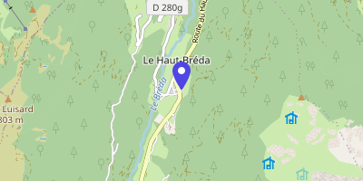 Carte OpenStreetMap — 1 place de la Mairie, Le Haut-Bréda