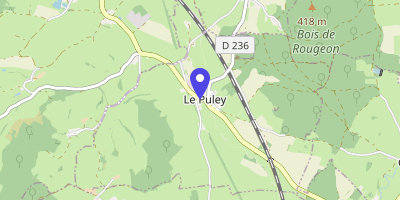 Carte OpenStreetMap — 2 place de la mairie, Le Puley