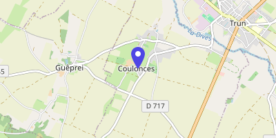 Carte OpenStreetMap — 1 rue de la Mairie, Coulonces
