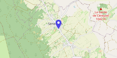 Carte OpenStreetMap — 2 place de la Mairie, Séneujols