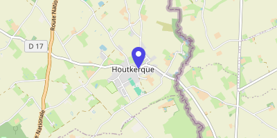 Carte OpenStreetMap — 2 contour de l'Église, Houtkerque