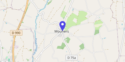 Carte OpenStreetMap — 1 jardins de la Mairie, Mouhers