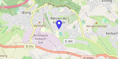 Carte OpenStreetMap — Rue des Roses, Behren-lès-Forbach