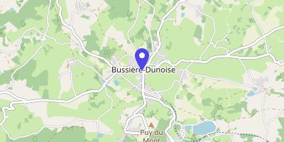 Carte OpenStreetMap — Place de l'Église, Bussière-Dunoise