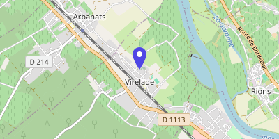 Carte OpenStreetMap — 4 rue de la Mairie, Virelade