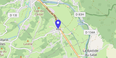 Carte OpenStreetMap — 256 route de Montgaillard, His