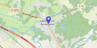 Carte OpenStreetMap — 25 rue de la République, Vignoux-sur-Barangeon