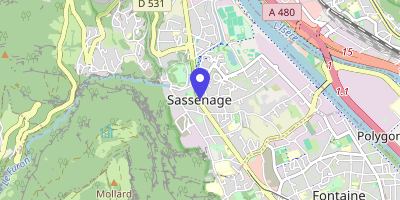 Carte OpenStreetMap — 1 place de la Libération, Sassenage