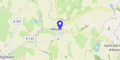 Carte OpenStreetMap — 12 rue de la Mairie, Alexain