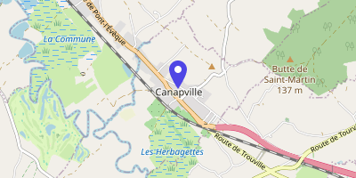 Carte OpenStreetMap — Le Bourg, Canapville