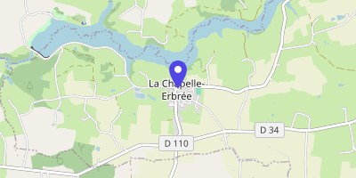 Carte OpenStreetMap — 1 place de la Mairie, La Chapelle-Erbrée