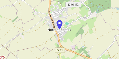 Carte OpenStreetMap — 2 rue du 11-Novembre, Norrent-Fontes