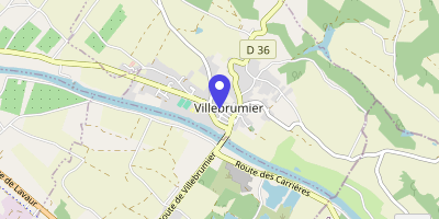 Carte OpenStreetMap — 1 place de la Mairie, Villebrumier