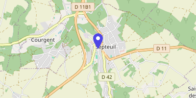 Carte OpenStreetMap — Place de la Mairie, Mulcent