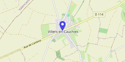 Carte OpenStreetMap — 13 rue de Cambrai, Villers-en-Cauchies