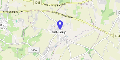 Carte OpenStreetMap — 4 rue de l'Abbé-Bécherel, Saint-Loup