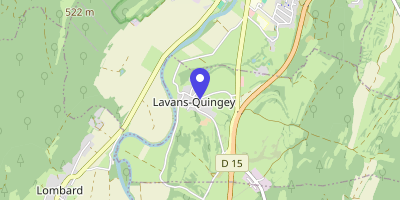 Carte OpenStreetMap — 1 rue de la Mairie, Lavans-Quingey