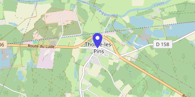 Carte OpenStreetMap — 2 rue Principale, Thorée-les-Pins