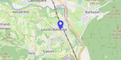 Carte OpenStreetMap — 1 place de la Mairie, Loures-Barousse