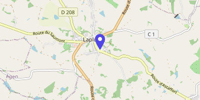 Carte OpenStreetMap — 32 place Emmanuel Labat, Laplume