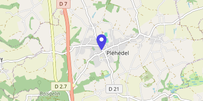 Carte OpenStreetMap — 17 place de la Liberté, Pléhédel