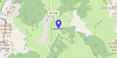 Carte OpenStreetMap — 194 route du Taillefer, Lavaldens