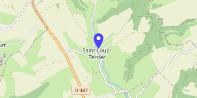 Carte OpenStreetMap — Place de la Mairie, Saint-Loup-Terrier