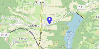 Carte OpenStreetMap — 2 route du Lac, Laslades
