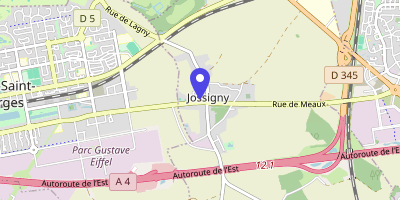 Carte OpenStreetMap — Place de la Mairie, Jossigny
