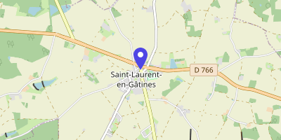 Carte OpenStreetMap — 2 avenue du 11-Novembre, Saint-Laurent-en-Gâtines
