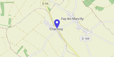 Carte OpenStreetMap — 1 rue de la Portiérie, Charmoy